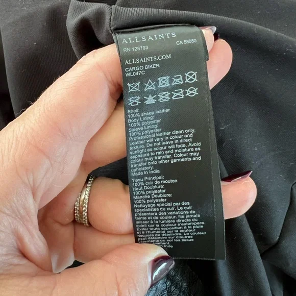 All Saints Leather Jacket - Picture 9 of 11